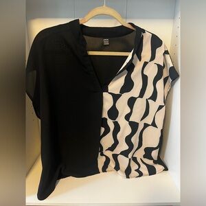 Color block blouse from SHEIN